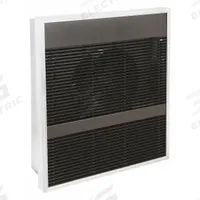 DAYTON Recessed Electric Wall-Mount Heater: 2000 W/4000 W, 208V AC, Single Phase, 208V AC, 1-phase (MPN 5E182). Key specifications — Grille Color: Bronze; Programming Capability: Non-Programmable; Wattage Output: 2000 W/4000 W; Voltage, Phase: 208V AC, 1-phase; Rough-In Dimensions - H x W x D: 18-1/4 in x 14-1/4 in x 3-7/8 in; Nominal Voltage - HVAC: 208V AC; Brand: DAYTON; Phase: Single.