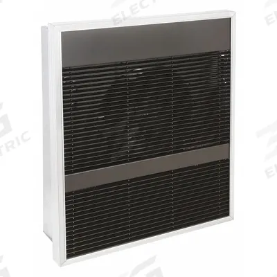 Dayton Recessed Electric Wall-Mount Heater: 2000 W/4000 W, 208V AC, Single Phase - Large Recessed Electric Wall Heaters