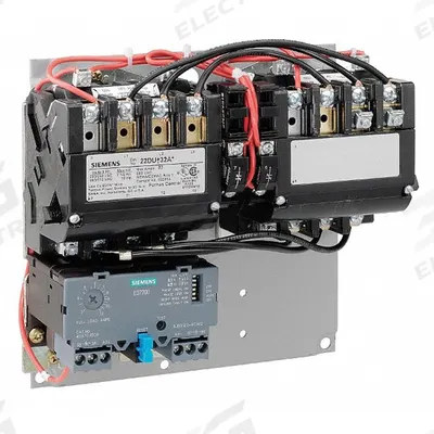 Siemens Magnetic Motor Starter: Reversing, 3 Poles, NEMA Size 0, 18 A - Reversing Starters with Electronic Overloads