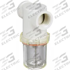 RON-VIK Inline Strainer: Nylon, 1 1/2 in, NPT, Mesh, 0.0117 in Screen Size, 100 psi Max. Op Pressure (MPN 7222190). Key specifications — Screen Material: 304 Stainless Steel; Bowl Color: Clear; Material: Nylon; Brand: RON-VIK; Seal Material: EPDM; Color: White.