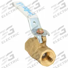 MILWAUKEE VALVE Manual Two-Way Ball Valve: 3/8 in, Brass, Straight, FNPT x FNPT, Full Port Ball Port (MPN UPBA475B 3/8). Key specifications — Brand: MILWAUKEE VALVE; Handle: Locking Lever.