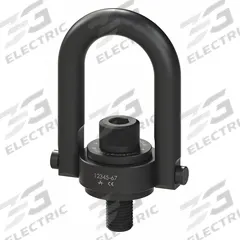 ADB HOIST RINGS Hoist Ring: Pivot/Swivel, Black Oxide-Coated Steel, M16-2.00, Max. 4,185 lb (MPN 24016). Key specifications — Brand: ADB HOIST RINGS; Thread Size: M16-2.00; Operation: Lifting.