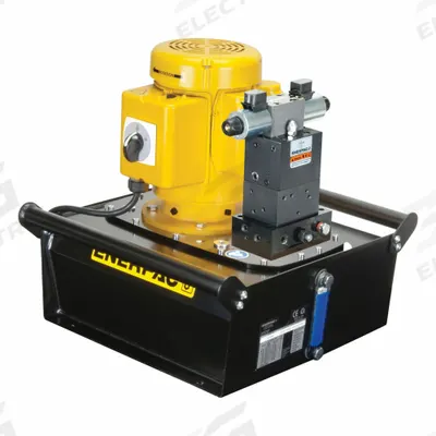 ENERPAC Electric Pump: 10,000 psi Max. Op Pressure, 200 cu in/min Max. Flow Rate - Corded High-Power Stationary Electric Hydraulic Pump Units
