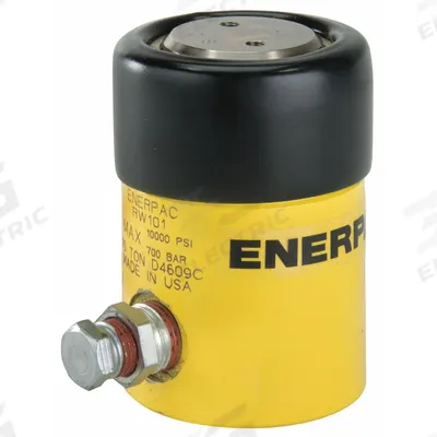 ENERPAC Hydraulic Ram: 10 ton Nominal Capacity, 7/8 in Nominal Stroke Lg - Solid Plunger Workholding Rams