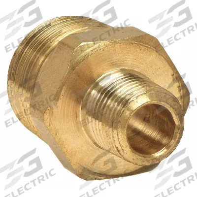 APPROVED VENDOR Metal Pipe Straight: Hex Nipple, 1/4 in x 1/8 in, Class 150, Brass - Low-Pressure Threaded Pipe Fittings