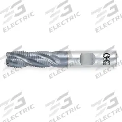OSG Roughing End Mill: Cobalt, TiCN Coated, 6 Flute, Fine Pitch, 1-1/4" Mill Dia, 2" LOC, 4-1/2" OAL (MPN 4562108)