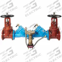 WATTS Reduced Pressure Zone Assembly: LF909 Large, with Flood Detection Sensor, Cast Iron, Flange (MPN LF909-DOSY-FS). Key specifications — Shut-Off Valve Type: OSY Gate Valve; Connection Type: Flange.