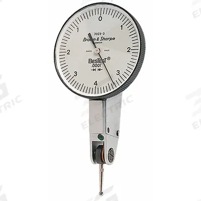 TESA BROWN & SHARPE Horizontal Dial Test Indicator: 0 in to 0.008 in, Horizontal - Dial Test Indicators - Horizontal & Tilted-Face Styles
