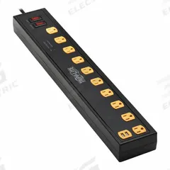 TRIPP LITE Outlet Strip: 10 Outlets, 10 ft Cord Lg, 4,500 J Rated Energy, 2.4 A Current, Black (MPN TLP1010USB). Key specifications — Brand: TRIPP LITE; Mounting Style: Desktop.