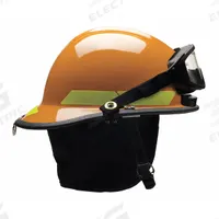 BULLARD Fire Helmet: Orange, Modern Rear Brim, Chin Strap, 6-Point Sure-Lock(R) Ratchet (MPN PXSORTLGIZ2). Key specifications — Color: Orange; Chin Strap: Yes; Brand: BULLARD; Style: Modern Rear Brim; Suspension: 6-Point Sure-Lock(R) Ratchet.