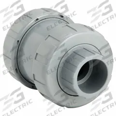 HAYWARD Check Valve: Ball, Inline Valve Body, CPVC, 1 1/4 in Pipe Size, True Union Socket/NPT, Std (MPN TC20125STE). Key specifications — Ball Material: CPVC; Brand: HAYWARD.