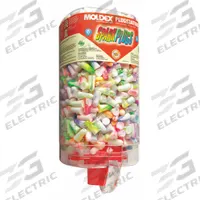 MOLDEX Ear Plug Dispensing System: Dispenser with Refill, Bullet, 33 dB NRR, 500 Pairs, Uncorded (MPN 6645). Key specifications — Earplug Color_Original: Multicolor; Capacity - Pairs of Earplugs: 500 Pairs; Dispenser Mounting Style - MERCH: Wall; Brand: MOLDEX.