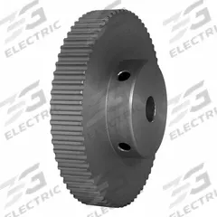DAYTON Timing Pulley: Modified Curvilinear, Fixed, For GT Timing Belt Section, For 6 mm Belt Wd (MPN 68-3P06M6A8). Key specifications — Brand: DAYTON; Finish: Clear Anodized; For Belt Series: Powerhouse®.