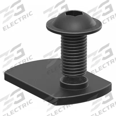 80/20 Bolt Assembly: 5/16" -18 Size, 1/2 in Thread Lg, Flanged Button Head Socket Cap - Slide-In T-Nuts