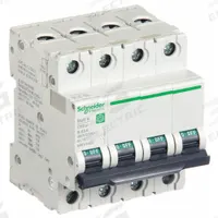 SCHNEIDER ELECTRIC IEC Supplementary Protector: 63 A Amps, 10kA at 240V AC, Screw Clamp, B (MPN M9F21463). Key specifications — Series: C60SP; DC Voltage Rating: Not Rated; Max. AIR Rating: 10kA at 240V AC; Terminal Connection: Screw Clamp; Brand: SCHNEIDER.