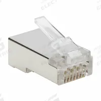 EATON TRIPP LITE Modular Plug: Modular Plug RJ45, 6/6A Cable Category, Pass-Through, 1 (MPN N232-100-FTP). Key specifications — Brand: EATON TRIPP LITE; Color: Clear; Compatible Cable Shape: Round.