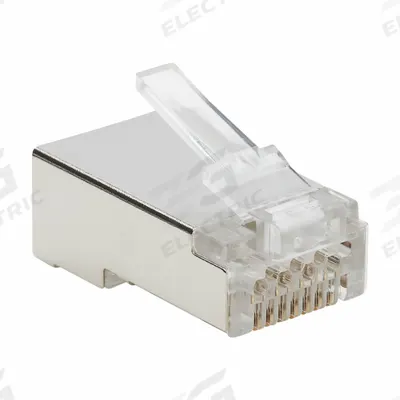 EATON TRIPP LITE Modular Plug: Modular Plug RJ45, 6/6A Cable Category, Pass-Through - RJ Modular Connectors
