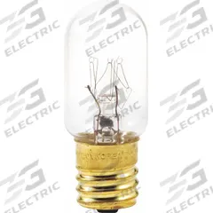 LEDVANCE/ SYLVANIA Incandescent Bulb: Intermediate Screw (E17), Incandescent, (T) Tubular, T8, 2850K (MPN 18365). Key specifications — Bulb Shape: T8; Voltage: 120V AC; Bulb Finish: Clear; Color Temperature: 2850K; Brand: LEDVANCE/ SYLVANIA.