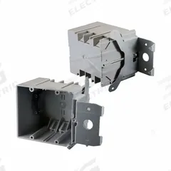 CANTEX Electrical Box: PVC, Nonmetallic Material & Nominal Size, 2 Gangs, 3 in Box Dp, 4 in Box Wd (MPN EZ34DBZ-ADJ). Key specifications — Brand: CANTEX; Bracket Style: Without Bracket; Clamp Style: Without Clamps.