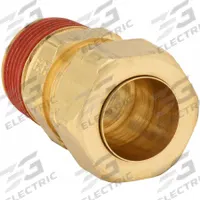 PARKER Compression Fitting Adapter: 3/4 in OD x 3/4 in Pipe Fitting Size, Compression x MNPT, Brass (MPN VS68CA-12-12). Key specifications — Brand: PARKER.