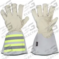 BDG Leather Gloves: XL ( 10 ), Premium, Work Glove, Cowhide, Wing Thumb, Gauntlet Cuff, Beige, 1 PR (MPN 60-9-1280-XL). Key specifications — Brand: BDG; High-Visibility Features: High-Visibility Cuff.