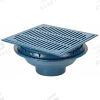 ZURN Floor Drain: 15 in Overall Dia, 14 in Grate Size, 4 in Nominal Pipe Size, Push On, Cast Iron, B (MPN ZN150-4NL). Key specifications — Color: Gray; Connection Type: Push On; Brand: ZURN; Includes: Body.