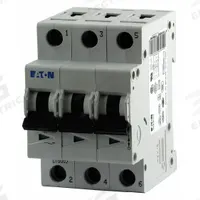EATON IEC Supplementary Protector: 6 A Amps, 96V DC, 15kA at 277/480V AC, Lug, FAZ, 277/480V AC (MPN FAZ-C6/3). Key specifications — Terminal Connection: Lug; Series: FAZ; AC Voltage Rating: 277/480V AC; DC Voltage Rating: 96V DC; Max. AIR Rating: 15kA at 277/480V AC; Brand: EATON.