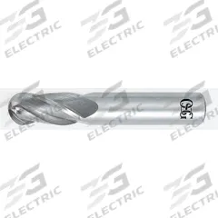 OSG Ball End Mill: Carbide, 4 Flute, 25 mm Mill Dia, 38 mm LOC, 102 mm OAL (MPN 404-9843-BN)