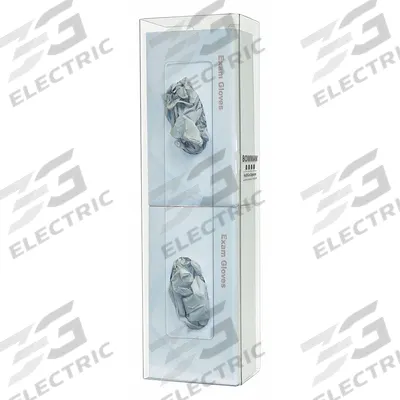 BOWMAN DISPENSERS Glove Dispenser: PETG, 5 1/2 in Overall Wd, 20 1/8 in Overall Ht - Clear-View Wall-Mount Boxed Glove Dispensers
