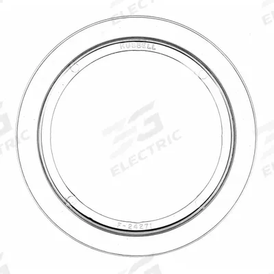 HUBBELL WIRING DEVICE-KELLEMS Carpet Flange: Round, Polycarbonate, B25 - Flanges and Trim Rings for Floor Boxes