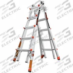 LITTLE GIANT Combination Ladder: 6 Configurations, Aluminum, 300 lb Load Capacity, 43 lb Wt (MPN 13122-801). Key specifications — Brand: LITTLE GIANT; Included Features: Leg Levelers.