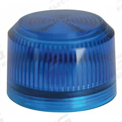 EATON Pilot Light Lens: 30 mm Panel Mounting Hole Dia, Blue, Fresnel, Incandescent/LED, 10250T (MPN 10250TC4N). Key specifications — Brand: EATON; Compatible with Series: 10250T; Lens Material: Plastic.