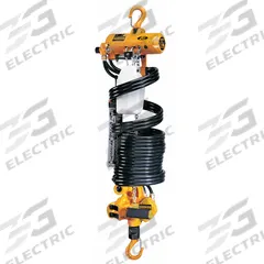 HARRINGTON Air Chain Hoist: Hook Mounted - No Trolley, 250 lb Lifting Capacity, 47 fpm Lift Speed (MPN AH250M-6.5). Key specifications — Air Inlet Type: NPT; Brand: HARRINGTON; Lifting Hook Type: Swivel Hook with Safety Latch; Mount Type: Hook Mounted - No Trolley.