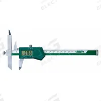 INSIZE Offset Jaw Digital Caliper: 0 in to 6 in /0 mm to 150 mm, Cabled, +/-0.0016 in Accuracy (MPN 1186-150A). Key specifications — attr1184461: +/-0.0016 in; attr1184462: 0.0005 in/0.01 mm; attr1184471: Inside; attr1184472: Adjustable Knife Edge; attr1184496: INSIZE.