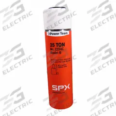 POWER TEAM Hydraulic Cylinder: Single Acting, 25 ton Nominal Capacity, 8 in Nominal Stroke Lg, Steel (MPN C258C). Key specifications — attr98927: POWER TEAM.