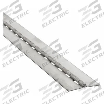 APPROVED VENDOR Piano Hinge: Stainless Steel, 48 in Leaf Ht - Full Surface-Mount Piano Hinges