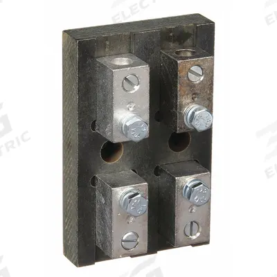 MERSEN Fuse Block: Open Block Design, 2 Pole, 300 V AC, Box Lug - Fuse Blocks for UL Class T Fuses