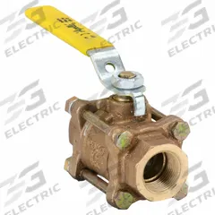 APOLLO Manual Two-Way Ball Valve: 3/4 in, Bronze, Straight, FNPT x FNPT, 600 psi Max. Pressure (CWP) (MPN 8210401). Key specifications — Brand: APOLLO; Handle: Lever.