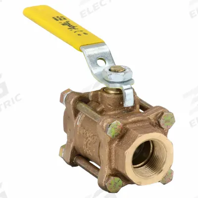 APOLLO Manual Two-Way Ball Valve: 3/4 in, Bronze, Straight, FNPT x FNPT - Bronze Ball Valves
