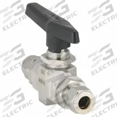 PARKER Manual Two-Way Ball Valve: 1/2 in, 316 Stainless Steel, Straight, Sweat x Sweat, Three-Piece (MPN 8A-B8LJ2-SSP). Key specifications — Brand: PARKER; Handle: Lever.