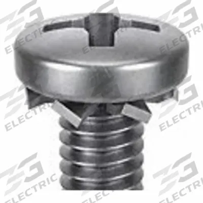 SEMS Screw: External Tooth, #6-32 Thread Size, 1 1/4 in Lg, Stainless Steel - Machine Screws with External Tooth Lock Washers