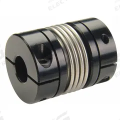 RULAND MANUFACTURING Motion Control Coupling: 3/4 in Bore Dia 1, 1/2 in Bore Dia 2, Aluminum, Inch (MPN BC26-12-8-A). Key specifications — attr666189: Yes; attr666180: Stainless Steel; attr85397: RULAND MANUFACTURING; attr666234: Inch; attr923681: Different Bore Dimensions.