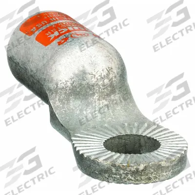 QUICKCABLE One-Hole Lug Compression Connector: Locking Lug, Crimp, Copper, 2/0 ga - Locking Lugs
