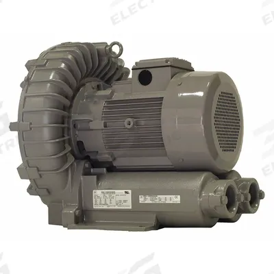 FUJI ELECTRIC Regenerative Blower: 6.7 hp, 129.6 in wc Max Op Pressure - 1-Stage Regenerative Blowers
