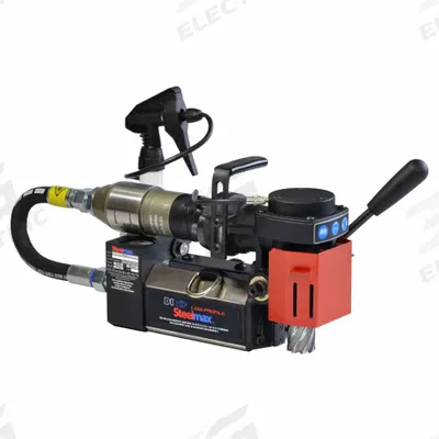 STEELMAX Air Magnetic Drill: 1 9/16 in Drill Travel, 240 RPM Spindle Speed - Max - Air-Powered Magnetic Drills