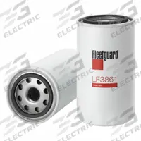 FLEETGUARD Automotive Oil Filter: 1"-12 UNF-2B Thread Size, 8 in Overall Ht, 16 13/16 in Overall Lg (MPN LF3861). Key specifications — Brand: FLEETGUARD; Compatible Vehicle Make: New Holland.