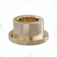 Flanged Sleeve Bearing: Bronze, SAE 841, 8 mm Bore, 12 mm OD, 8 mm Lg, -35°F to 300°F, 10 PK (MPN FFM0812-08B). Key specifications — System of Measurement: Metric; Material Grade: SAE 841; Flange Type: Flanged; Brand: OILITE.
