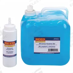 REED INSTRUMENTS Ultrasonic Couplant Gel 5L: Ultrasonic Couplant Gel, R7900/TM-8811, Water Soluble (MPN R7950/5L). Key specifications — Compatible with Manufacturer Model Number: TM-8811; Features: Water Soluble; Includes: Applicator Bottle; Brand: REED INSTRUMENTS; Steel Thickness - Maximum: 0 in; Steel Thickness - Minimum: 0; Couplant Gel Volume: 5 L.
