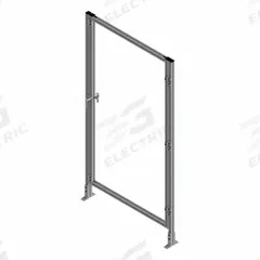 T-Slot Framing System Door: Stand-Alone, Gray, Right Swing, 72 in H x 39 in W x 5 1/2 in D, Solid (MPN 47790). Key specifications — Finish: Anodized; Brand: FAZTEK; Panel Color: Clear; Panel Type: Solid; Color: Gray; Material: Polycarbonate; Assembly: Assembled; Manufacturer Part Number: 47790.