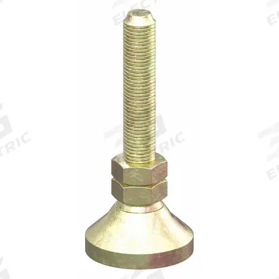 80/20 Leveling Feet: 10 Series/15 Series, Steel, 1 1/4 in x 1 1/4 in x 2 7/8 in - Pivot Leveling Feet